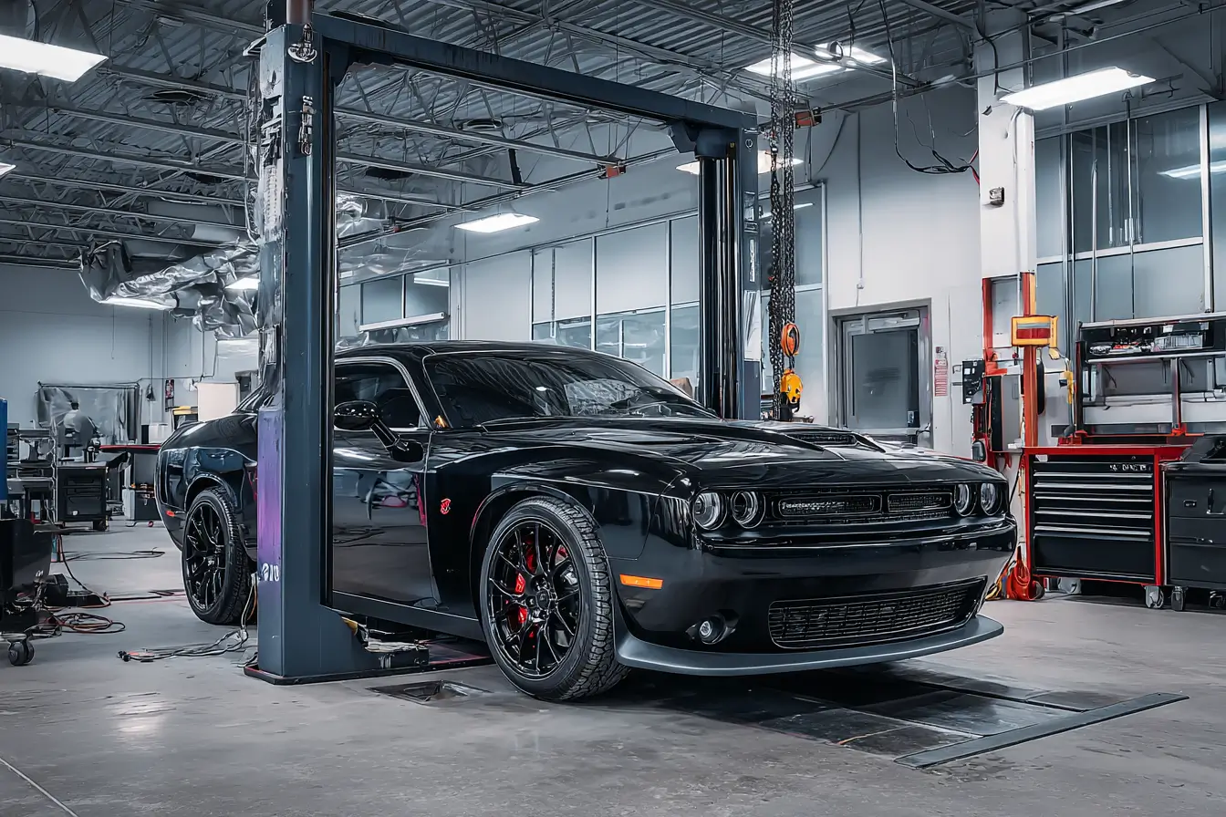 Customer viewing a used vehicle with a Rohrman Auto Group team member